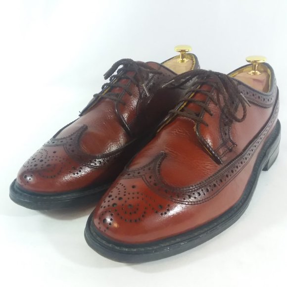 Dexter Mahogany Longwing Blucher Shoes Mens 7.5M main image 9